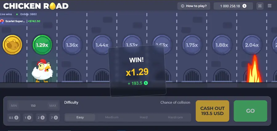 Multiplicateurs Chicken Road